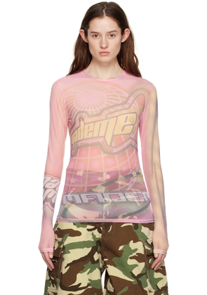MadeMe SSENSE Exclusive Pink New World Long Sleeve T-Shirt