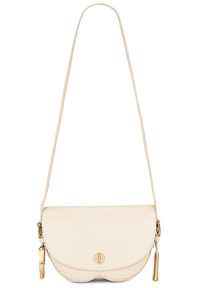 Burberry Small Chess Satchel Bag in Pearl - Beige. Size all.