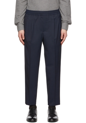 ZEGNA Navy Wool Trousers