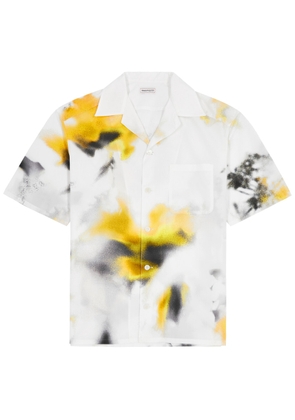 Alexander Mcqueen Obscured Printed Cotton Shirt - White - 38 (C15 / S)