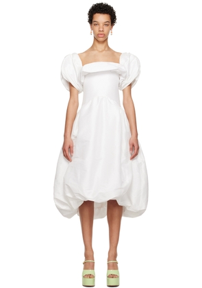 Kika Vargas SSENSE Exclusive White Reshma Midi Dress