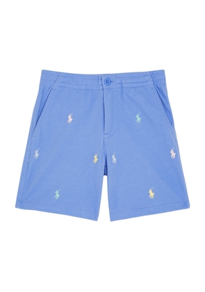 Polo Ralph Lauren Kids Logo-embroidered Piqué Cotton Shorts (1.5-6 Years) - Blue - 6 (5 Years)
