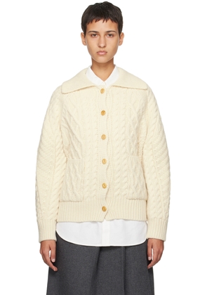 Dunst Off-White Buttoned Cardigan