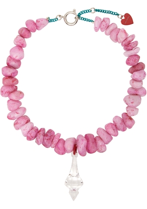 Acne Studios Pink Agate Necklace