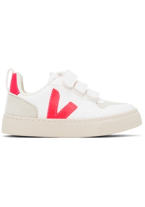 VEJA Baby White & Red V-10 Sneakers