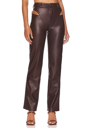 h:ours Melody Pant in Brown. Size XS.