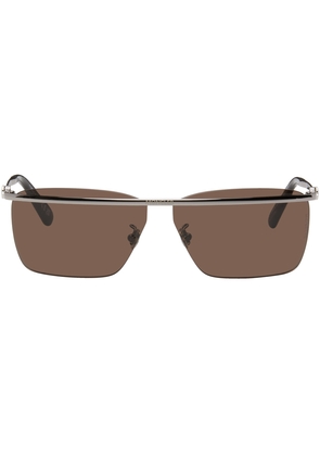 Moncler Silver Niveler Sunglasses
