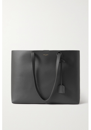 SAINT LAURENT - East/west Large Leather Tote - Gray - One size