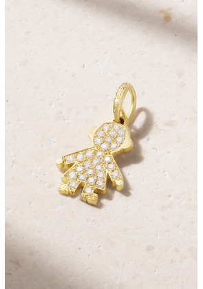 Carolina Bucci - Baby Boy Small 18-karat Gold Diamond Pendant - One size