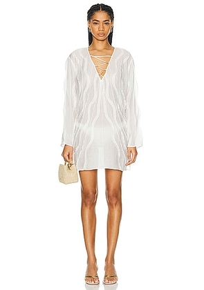 Cult Gaia Shemariah Coverup Dress in Off White - White. Size L (also in S, XS).