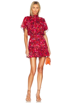 MISA Los Angeles Saffie Dress in Red. Size M, XS.