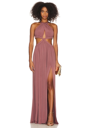 Katie May Tanya Gown in Mauve. Size L, S, XXS.