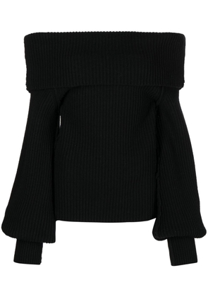 Rebecca Vallance Quinn off-shoulder knitted jumper - Black