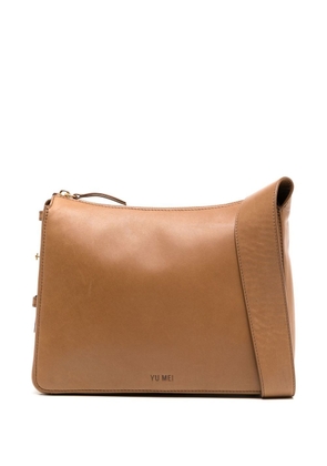 Yu Mei Brooke leather shoulder bag - Brown