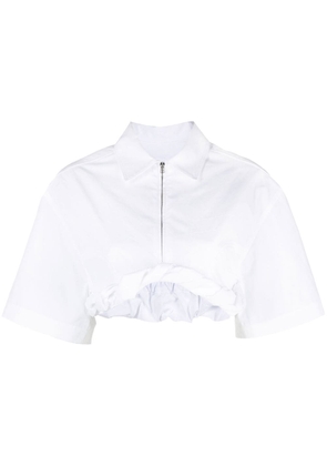 Jacquemus La Chemise Silpa cropped shirt - White
