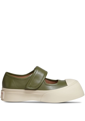Marni Pablo Mary Jane leather sneakers - Green