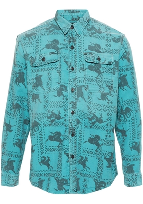 Ralph Lauren RRL Western-print cotton shirt - Blue