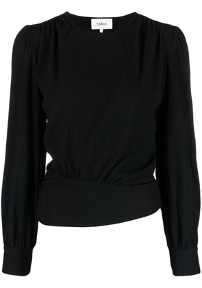 Ba&Sh plissé-effect asymmetric blouse - Black