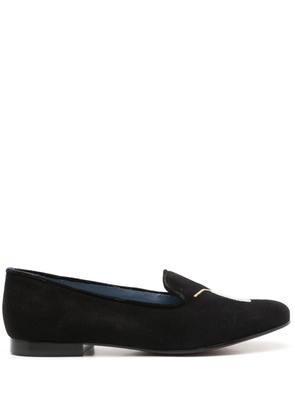 Blue Bird Shoes Drinks suede loafers - Black