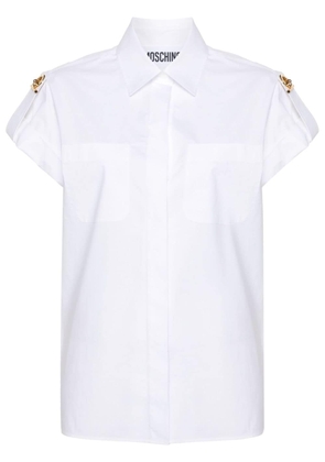 Moschino shoulder-tabs shirt - White