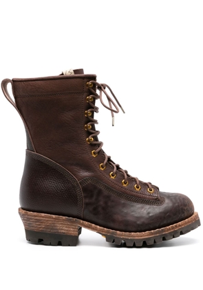 visvim Cossak Folk distressed leather boots - Brown