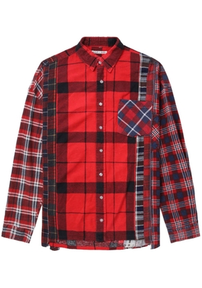 Needles patchwork cotton shirt - Red