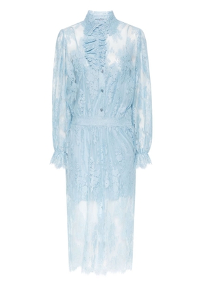 Ermanno Scervino all-over corded-lace dress - Blue