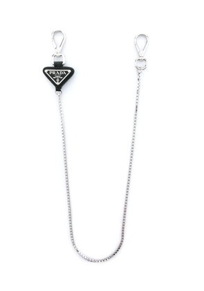 Prada triangle-logo chain - Silver