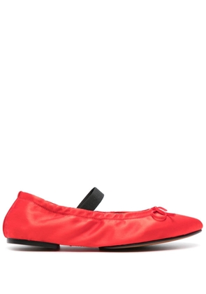 Polo Ralph Lauren Polo Pony satin ballerina shoes - Red