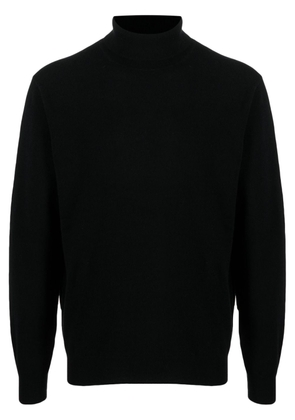 Corneliani roll-neck ribbed-knit jumper - Black