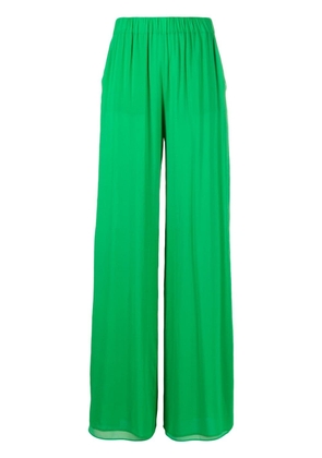 THE ANDAMANE wide-leg silk blend trousers - Green