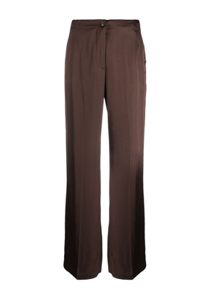 Seventy high-waist wide-leg trousers - Brown