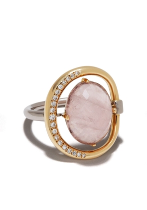 Charlotte Chesnais 18kt rose gold Project Special Surmesure pink gemstone and diamond ring - Silver