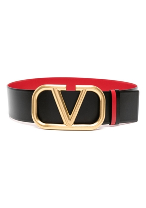 Valentino Garavani Maxi VLogo leather belt - Black