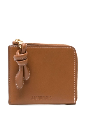Jacquemus Le Porte-Monnaie Tourni leather wallet - Brown