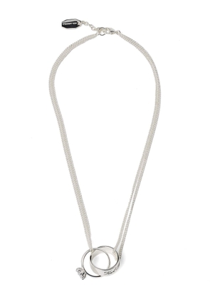 Karl Lagerfeld Hotel Karl double-chain necklace - White