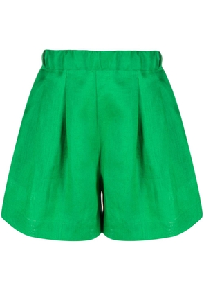 Asceno Zurich linen shorts - Green