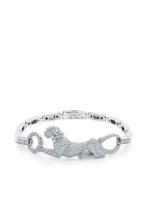 Cartier 1975 18kt white gold Panther diamond bracelet - Silver