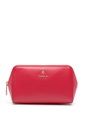 Furla Camelia leather cosmetic case - Red
