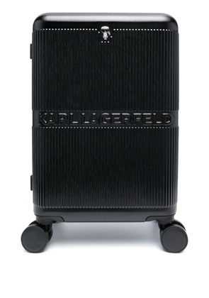 Karl Lagerfeld Ikonik Karl-motif trolley luggage - Black