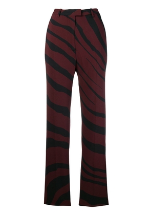 Roberto Cavalli Zebra print trousers - Red