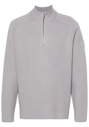 Calvin Klein knitted zipped jumper - Grey