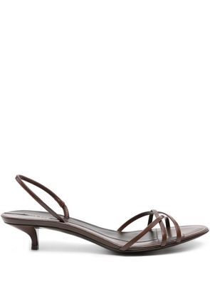 The Row Harlow 35mm strappy sandals - Brown