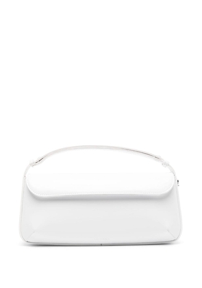 Courrèges Sleek leather shoulder bag - White