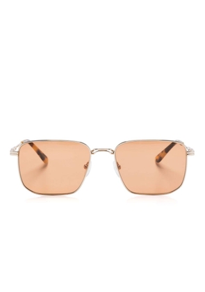 Calvin Klein navigator-frame sunglasses - Gold