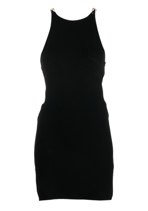 NISSA chain-link open-back mini dress - Black