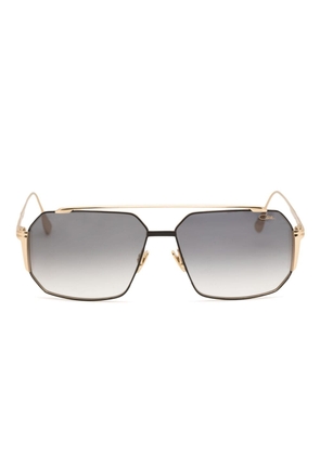 Cazal 755 geometric-frame sunglasses - Gold