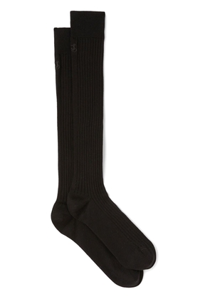 Jil Sander logo-embroidered socks - Black