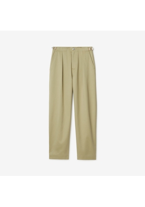 Burberry Pleated Cotton Trousers