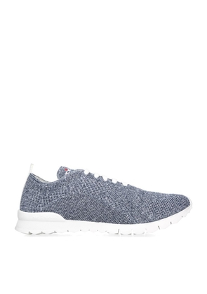 Kiton Knitted Lace-Up Sneakers
